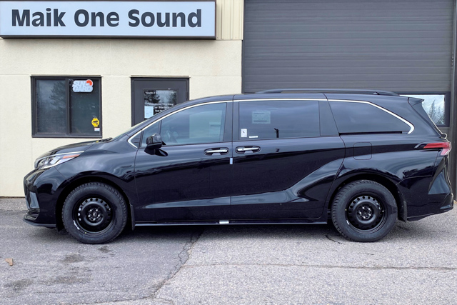 Toyota 2022 Sienna with professional window tint in North Bay